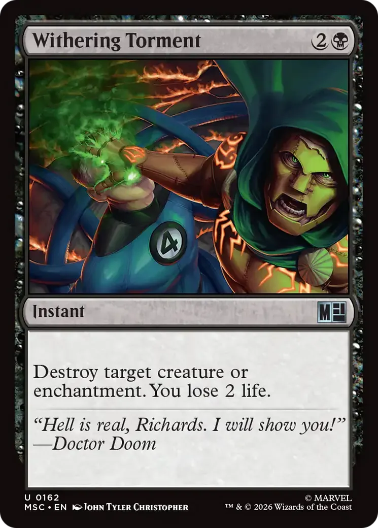 Withering Torment — Marvel Super Heroes Commander — Magic: The Gathering