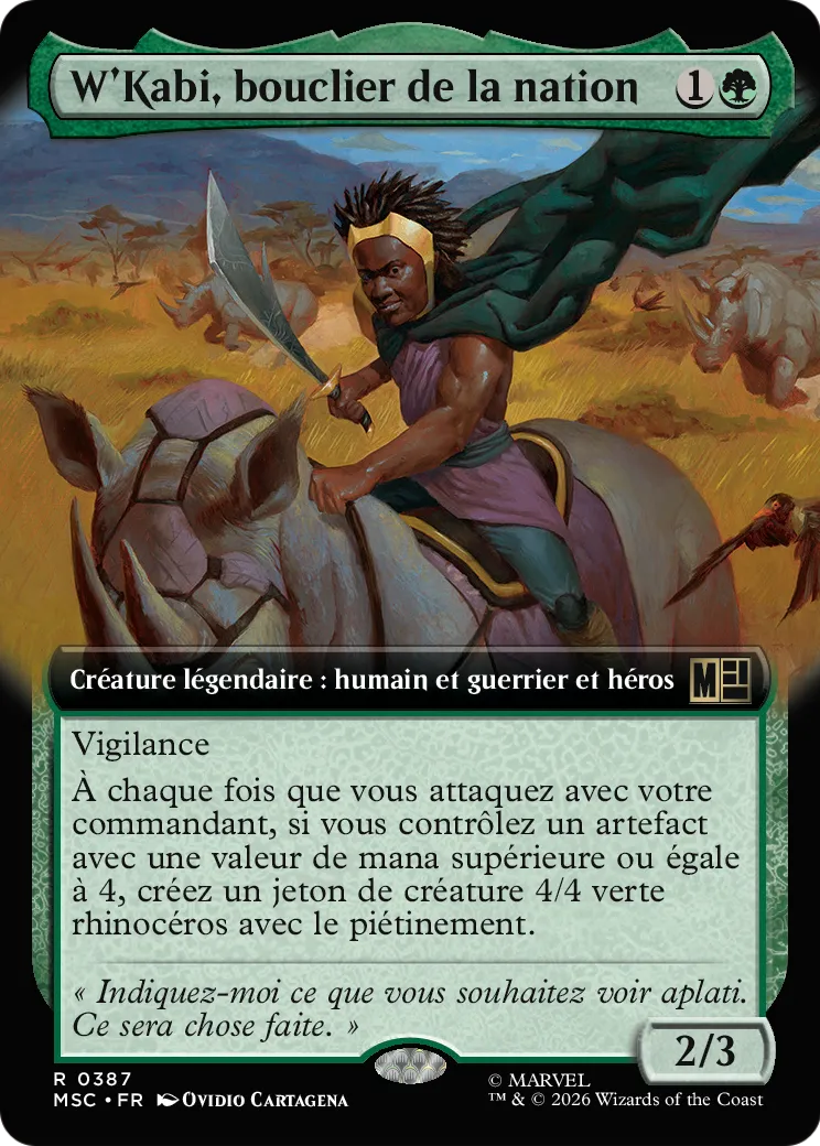 W'Kabi, bouclier de la nation — Marvel Super Heroes Commander — Magic: The Gathering