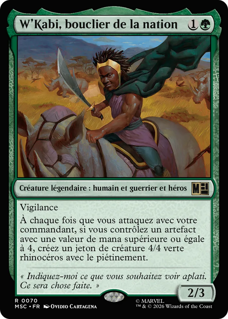 W'Kabi, bouclier de la nation — Marvel Super Heroes Commander — Magic: The Gathering