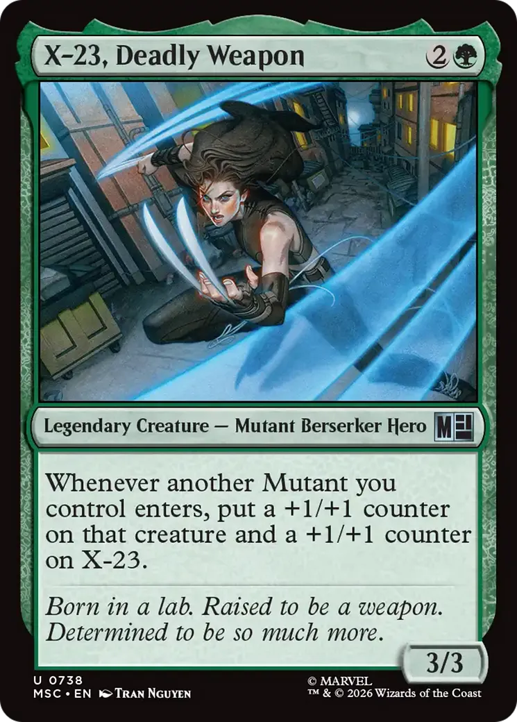 X-23, Deadly Weapon — Marvel Super Heroes Commander — Magic: The Gathering