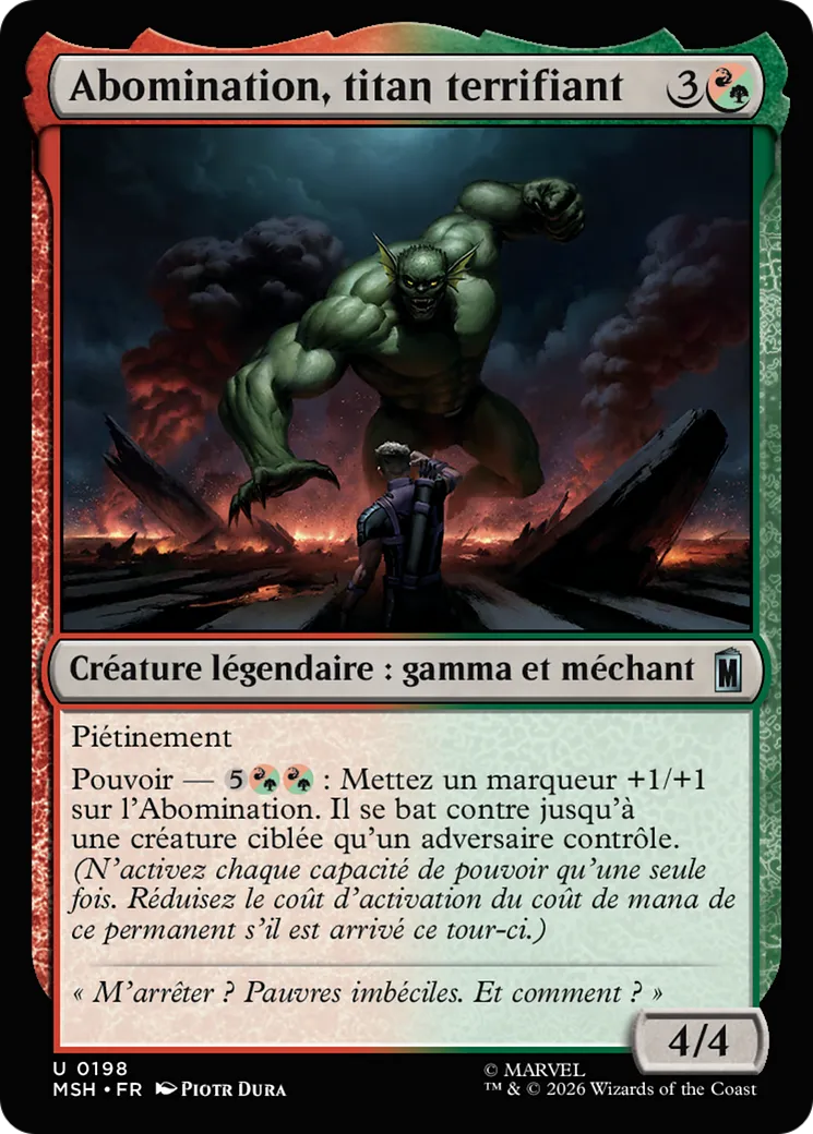 Abomination, titan terrifiant from Marvel Super Heroes - Magic: The Gathering