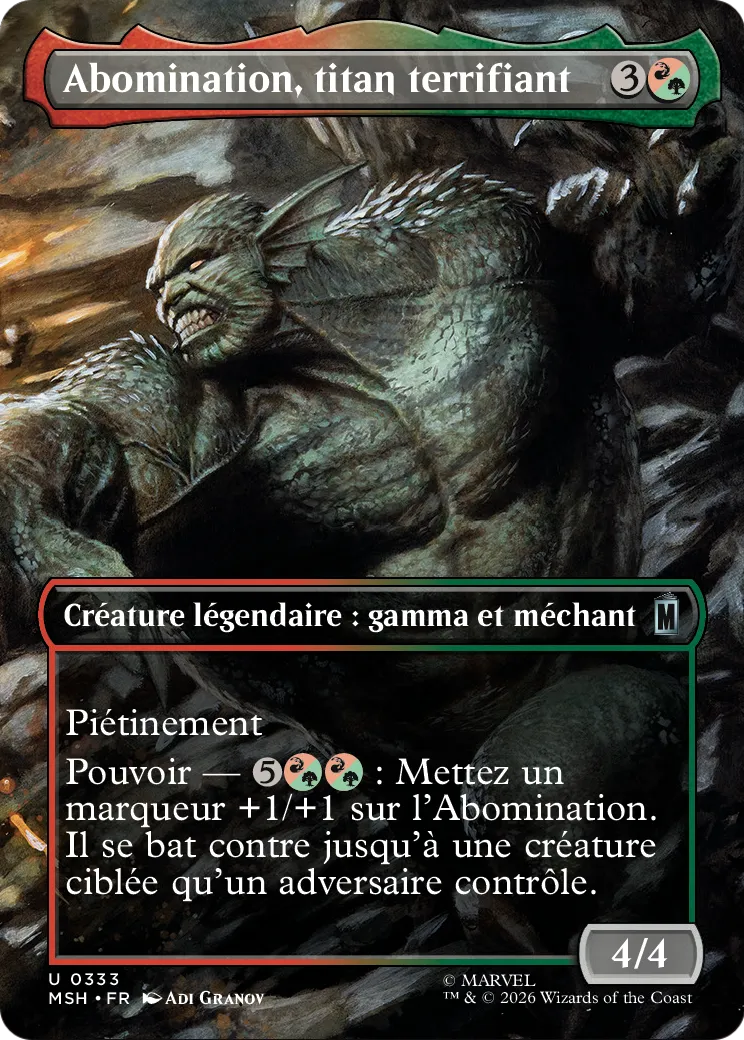 Abomination, titan terrifiant — Marvel Super Heroes — Magic: The Gathering
