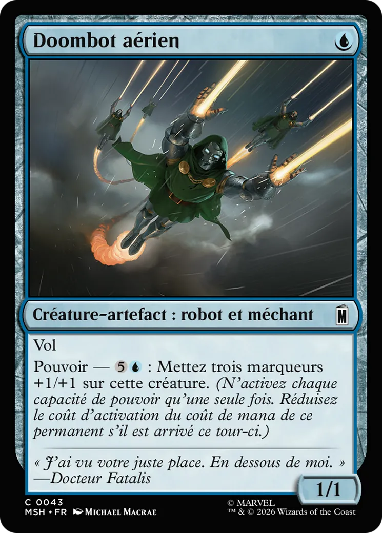 Doombot aérien — Marvel Super Heroes — Magic: The Gathering