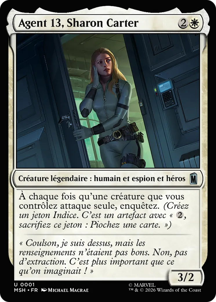 Agent 13, Sharon Carter — Marvel Super Heroes — Magic: The Gathering