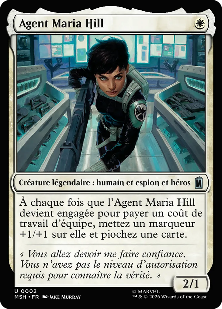 Agent Maria Hill — Marvel Super Heroes — Magic: The Gathering