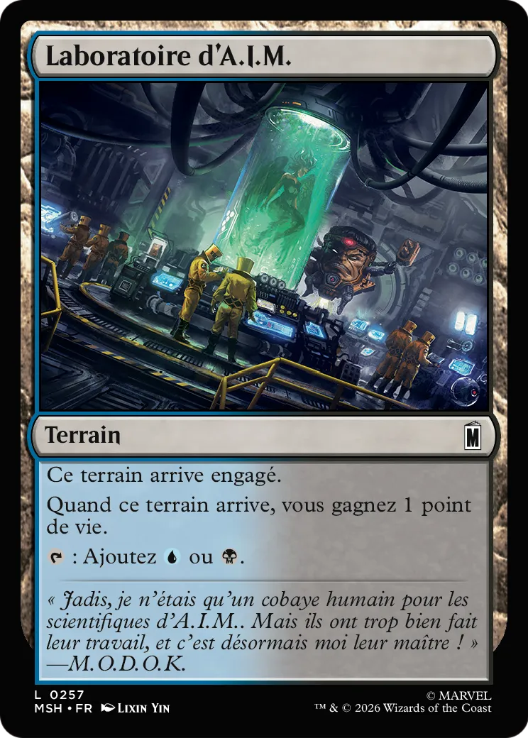 Laboratoire d'A.I.M. from Marvel Super Heroes - Magic: The Gathering