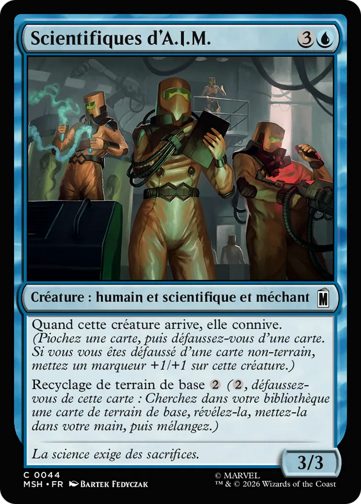 Scientifiques d'A.I.M. — Marvel Super Heroes — Magic: The Gathering