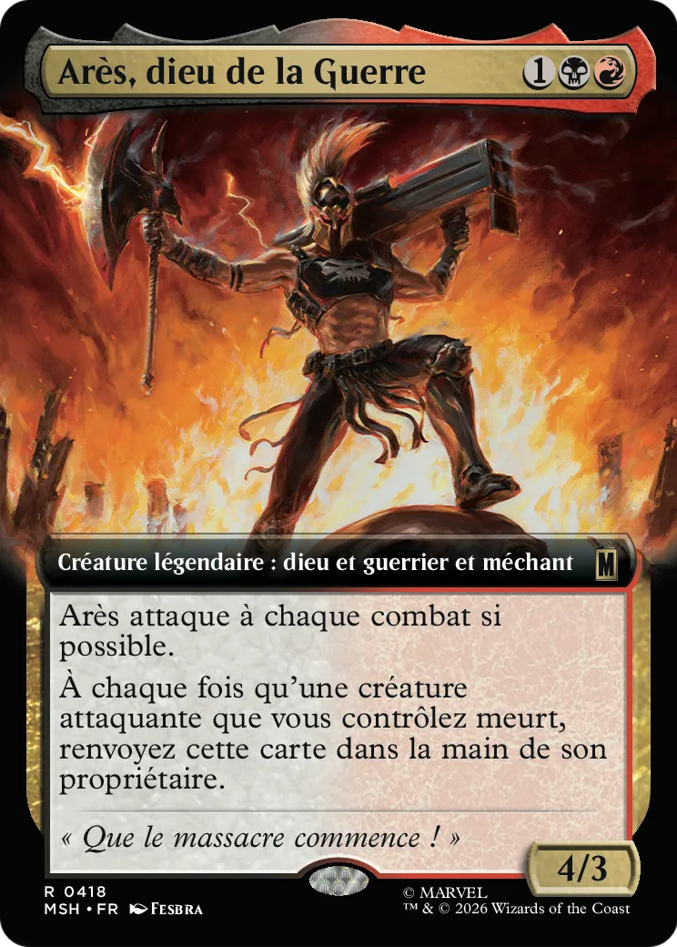 Arès, dieu de la Guerre — Marvel Super Heroes — Magic: The Gathering