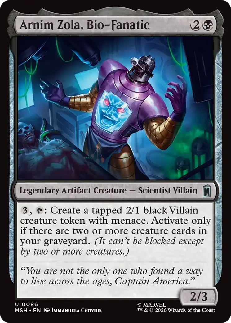 Arnim Zola, bio-fanatique — Marvel Super Heroes — Magic: The Gathering