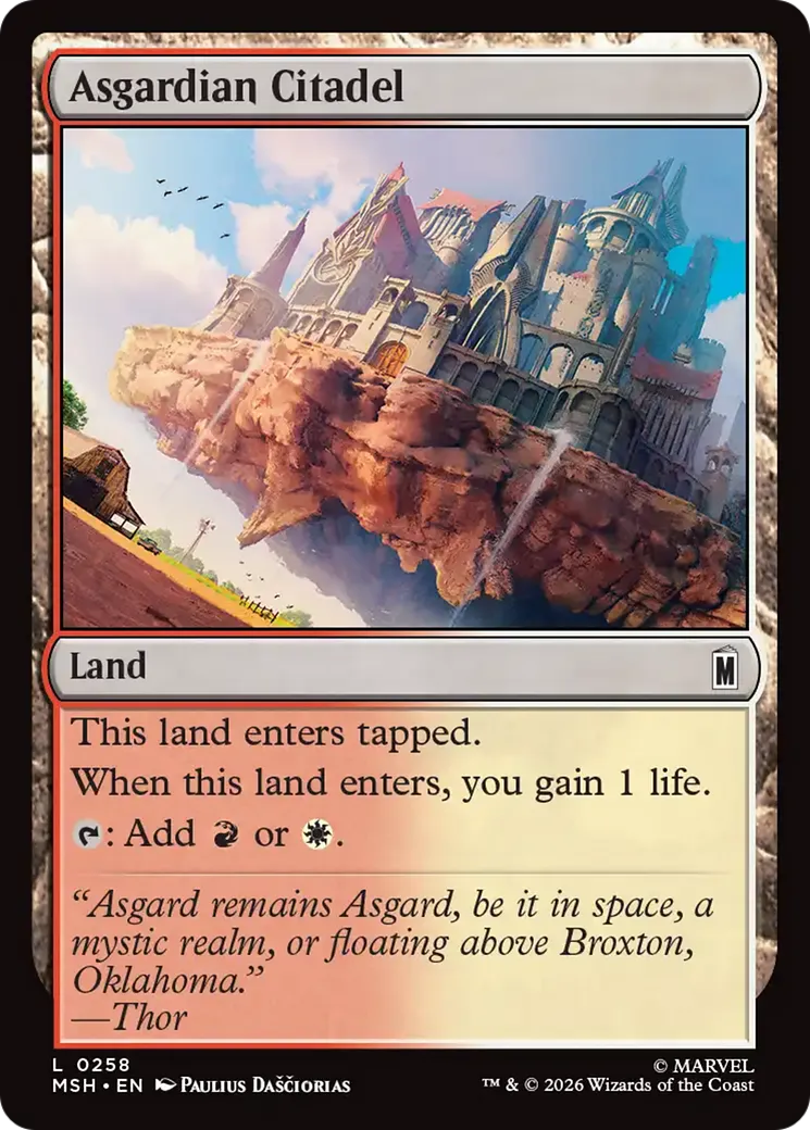 Citadelle asgardienne — Marvel Super Heroes — Magic: The Gathering