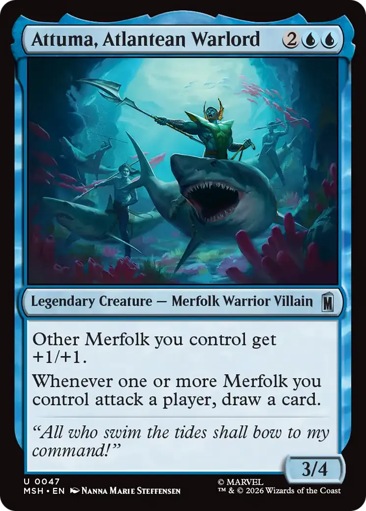 Attuma, seigneur de guerre atlante — Marvel Super Heroes — Magic: The Gathering
