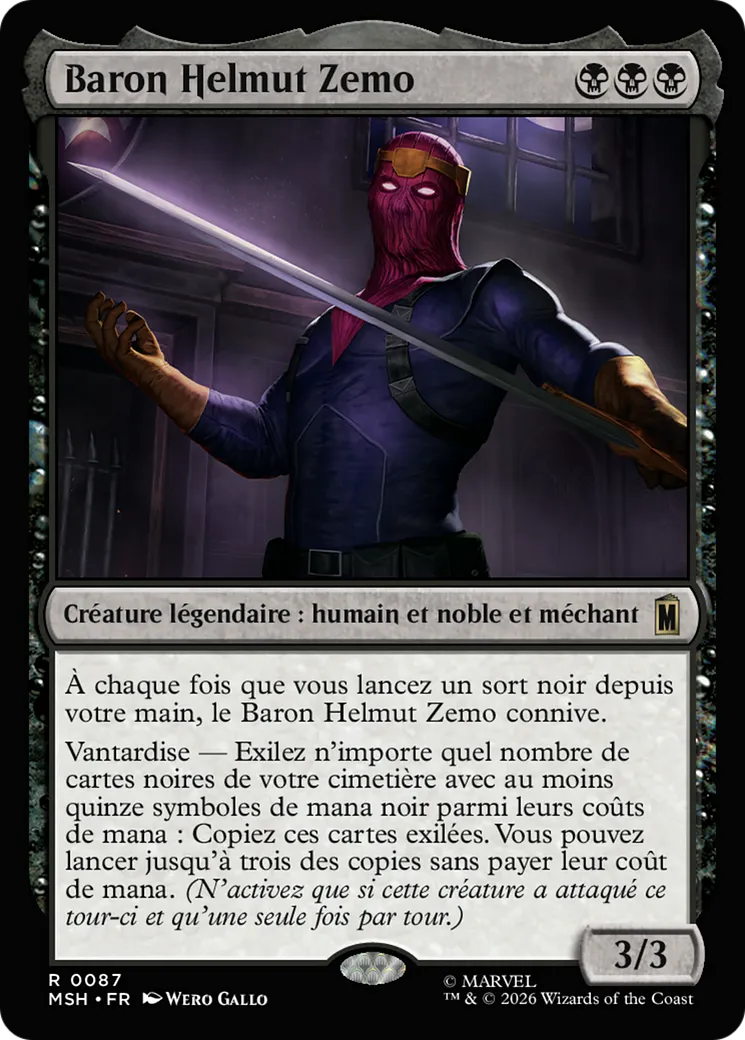 Baron Helmut Zemo — Marvel Super Heroes — Magic: The Gathering
