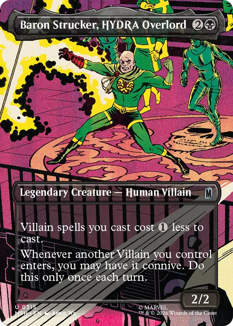 Baron Strucker, chef suprême d'HYDRA — Marvel Super Heroes — Magic: The Gathering