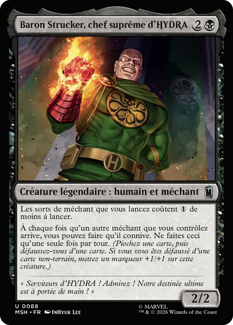 Baron Strucker, chef suprême d'HYDRA — Marvel Super Heroes — Magic: The Gathering