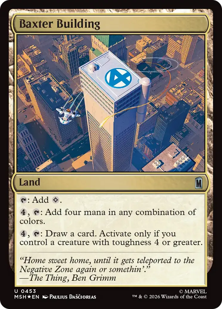 Baxter Building — Marvel Super Heroes — Magic: The Gathering