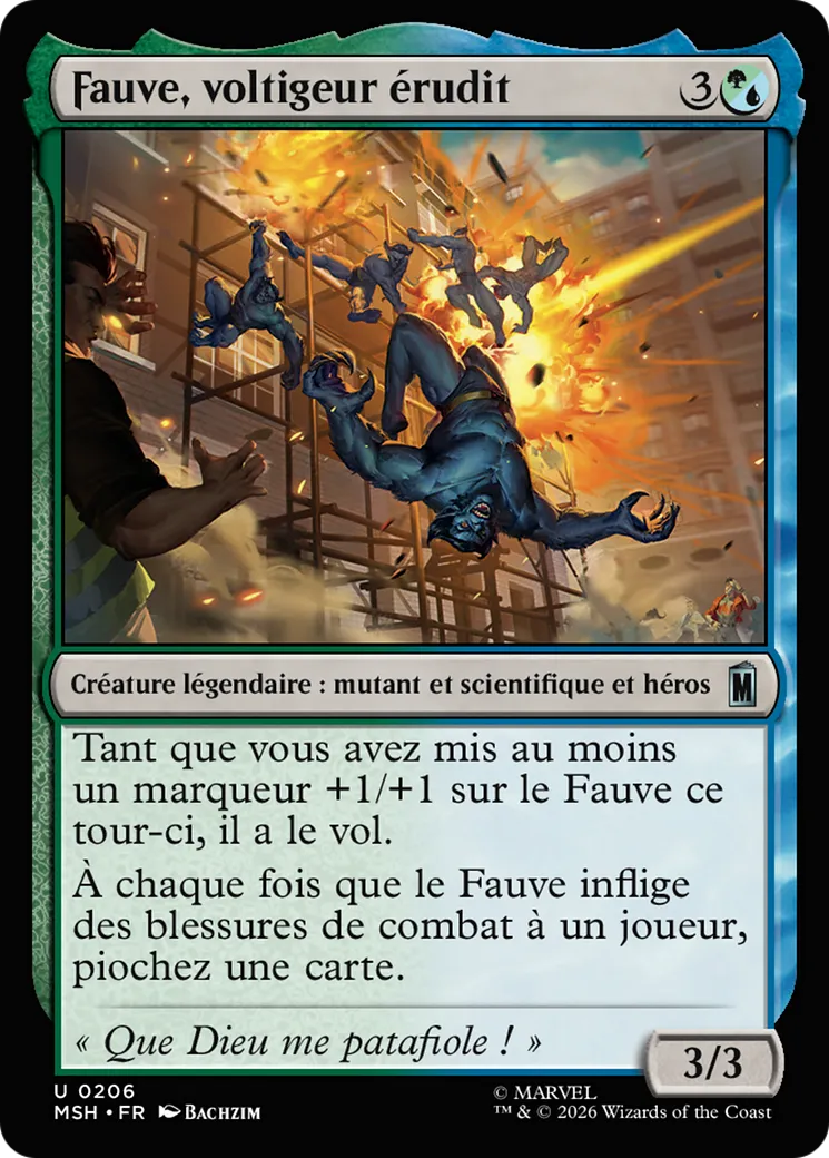 Fauve, voltigeur érudit — Marvel Super Heroes — Magic: The Gathering