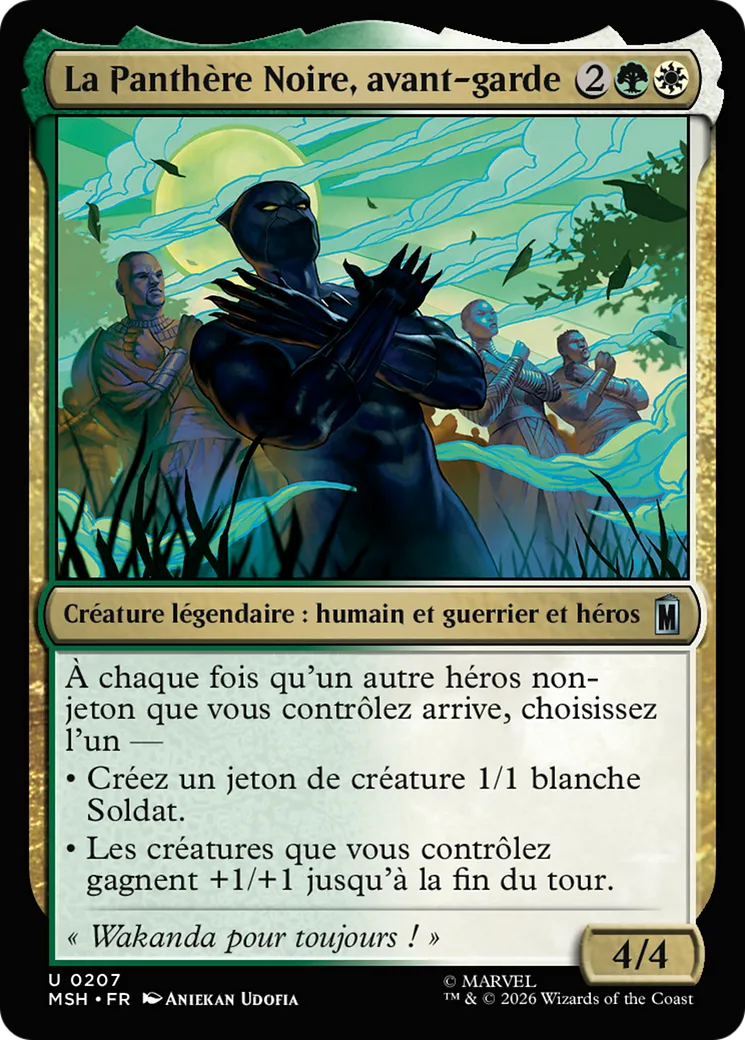 La Panthère Noire, avant-garde — Marvel Super Heroes — Magic: The Gathering