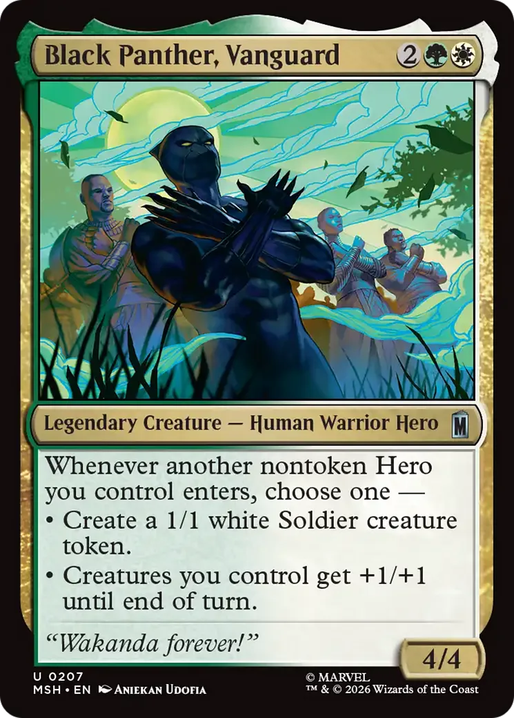 Black Panther, Vanguard — Marvel Super Heroes — Magic: The Gathering
