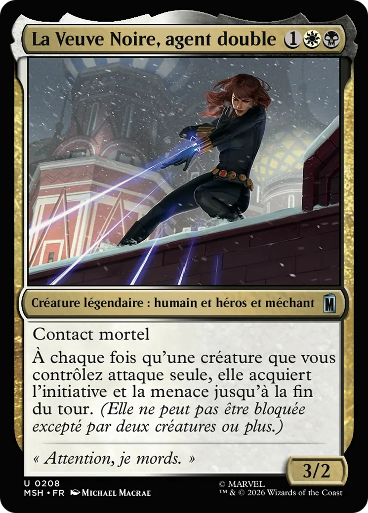 La Veuve Noire, agent double — Marvel Super Heroes — Magic: The Gathering