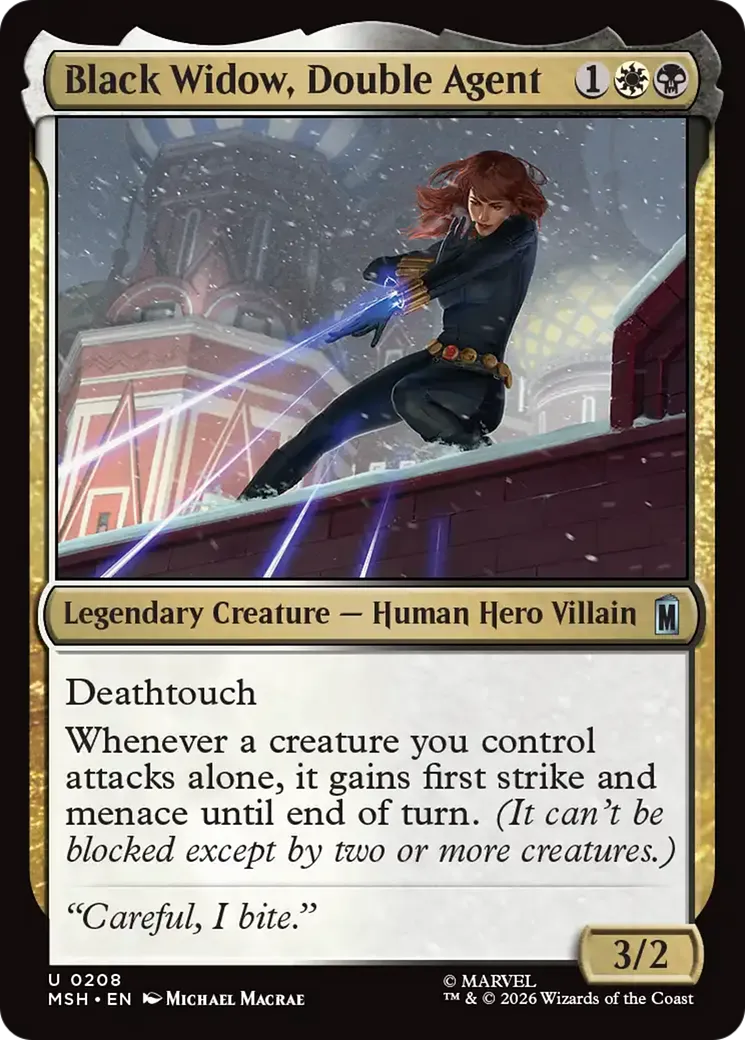 Black Widow, Double Agent — Marvel Super Heroes — Magic: The Gathering