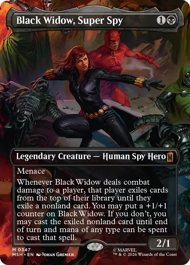 Black Widow, Super Spy — Marvel Super Heroes — Magic: The Gathering