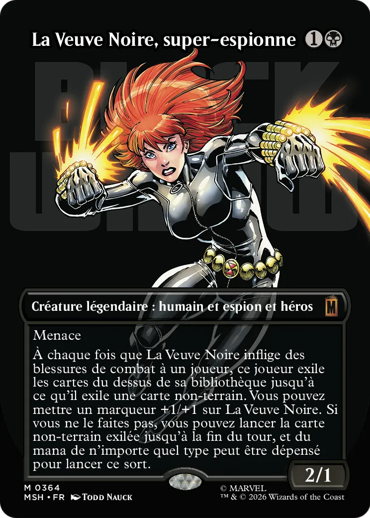 La Veuve Noire, super-espionne — Marvel Super Heroes — Magic: The Gathering
