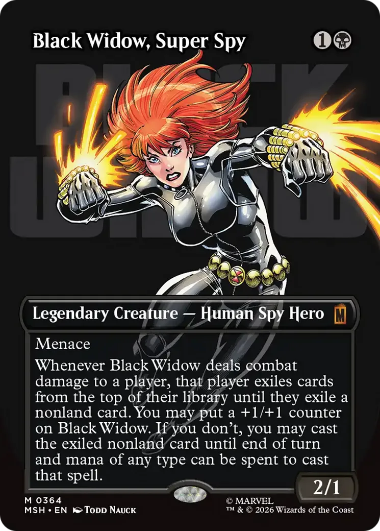 Black Widow, Super Spy — Marvel Super Heroes — Magic: The Gathering