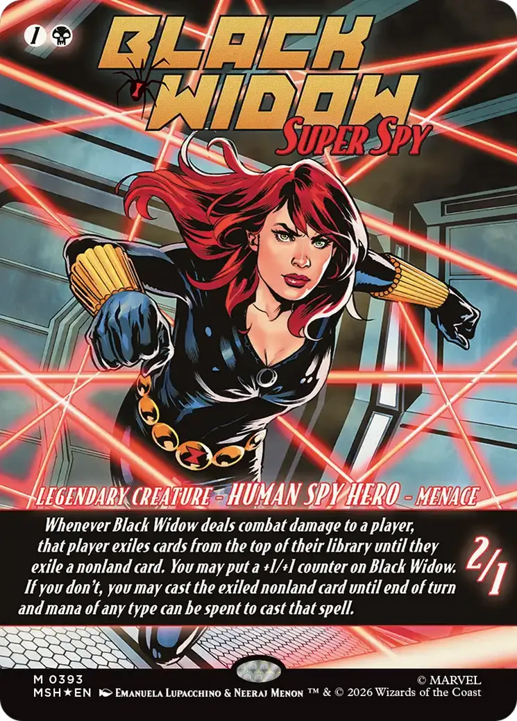 La Veuve Noire, super-espionne — Marvel Super Heroes — Magic: The Gathering