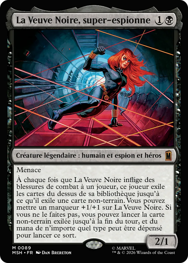 La Veuve Noire, super-espionne — Marvel Super Heroes — Magic: The Gathering