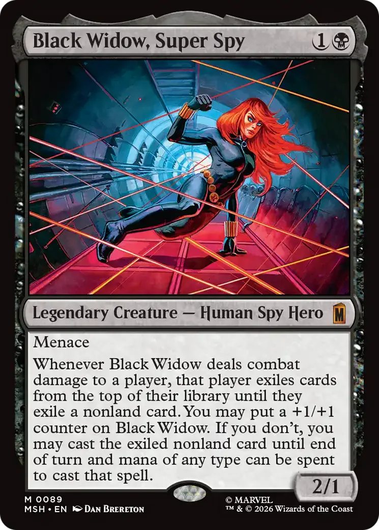 Black Widow, Super Spy — Marvel Super Heroes — Magic: The Gathering