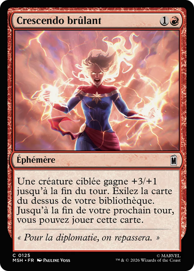 Crescendo brûlant — Marvel Super Heroes — Magic: The Gathering