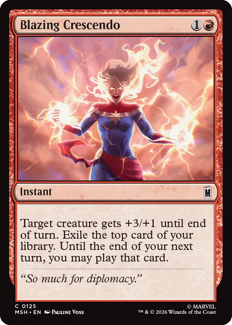 Blazing Crescendo — Marvel Super Heroes — Magic: The Gathering