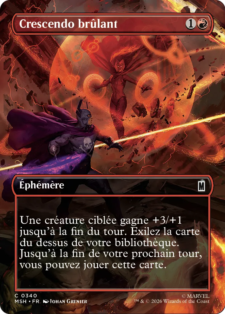 Crescendo brûlant — Marvel Super Heroes — Magic: The Gathering