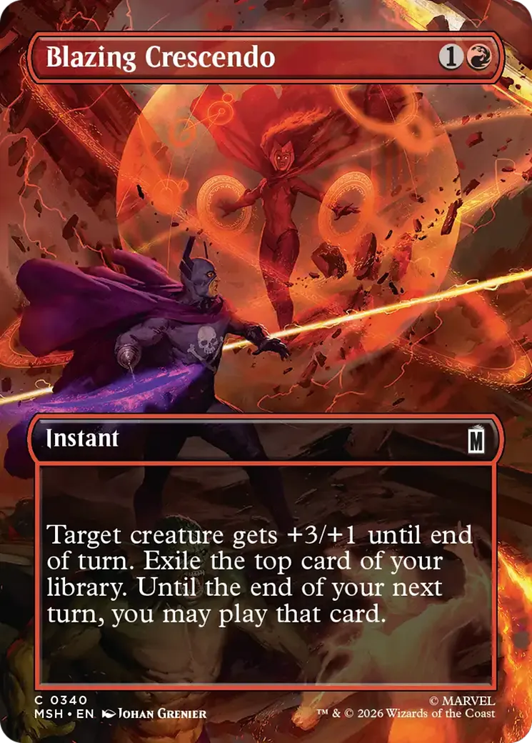 Crescendo brûlant — Marvel Super Heroes — Magic: The Gathering