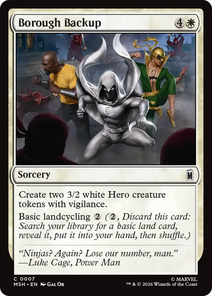 Renforts de quartier — Marvel Super Heroes — Magic: The Gathering