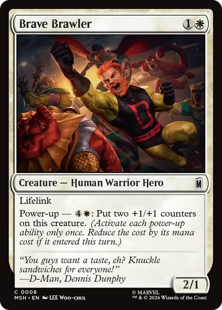 Bagarreur courageux — Marvel Super Heroes — Magic: The Gathering