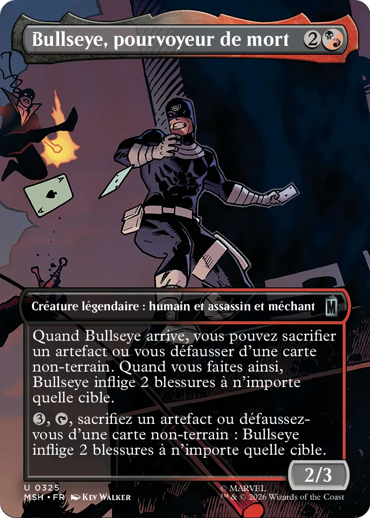Bullseye, pourvoyeur de mort from Marvel Super Heroes - Magic: The Gathering