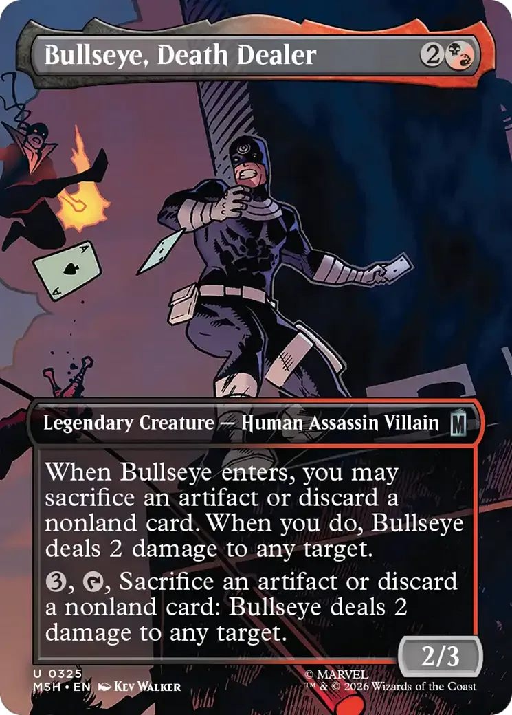 Bullseye, pourvoyeur de mort — Marvel Super Heroes — Magic: The Gathering