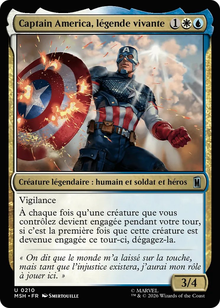 Captain America, légende vivante — Marvel Super Heroes — Magic: The Gathering