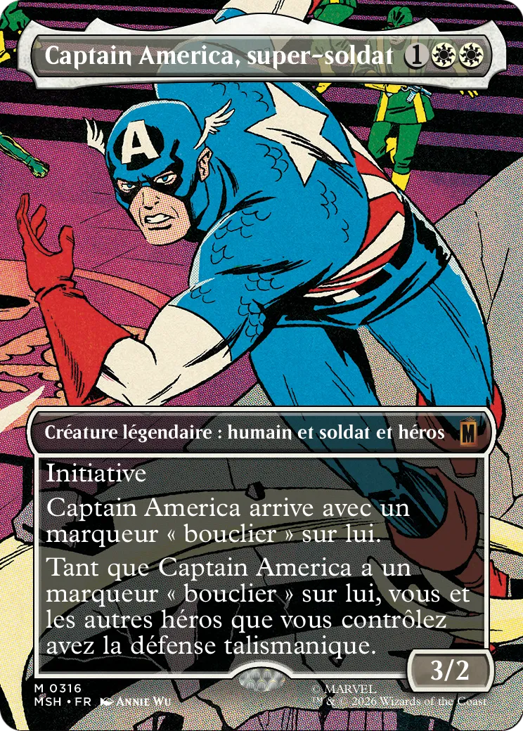 Captain America, super-soldat — Marvel Super Heroes — Magic: The Gathering
