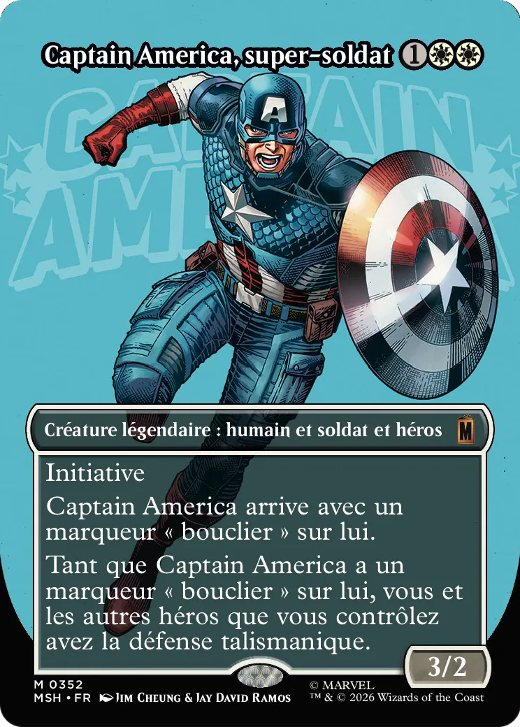 Captain America, super-soldat — Marvel Super Heroes — Magic: The Gathering