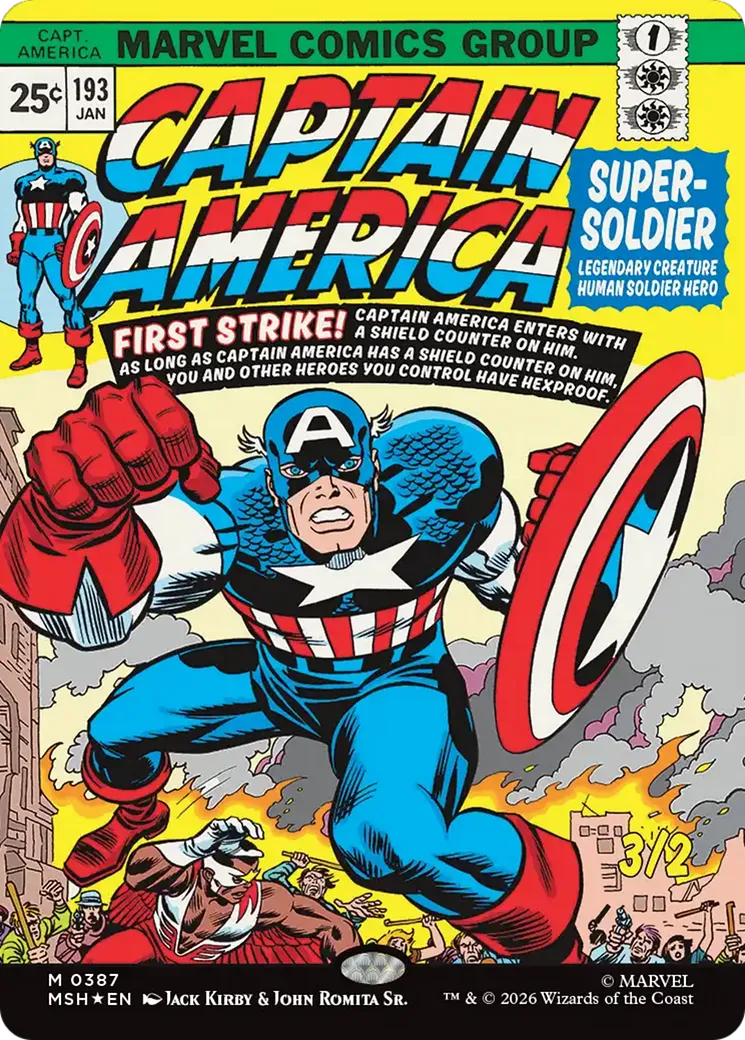 Captain America, super-soldat — Marvel Super Heroes — Magic: The Gathering