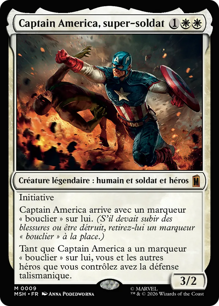 Captain America, super-soldat — Marvel Super Heroes — Magic: The Gathering