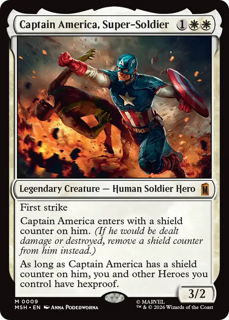 Captain America, Super-Soldier — Marvel Super Heroes — Magic: The Gathering