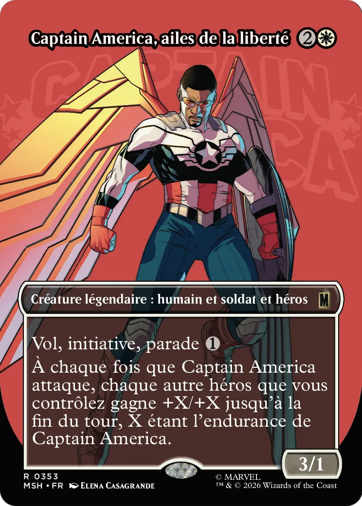 Captain America, ailes de la liberté — Marvel Super Heroes — Magic: The Gathering