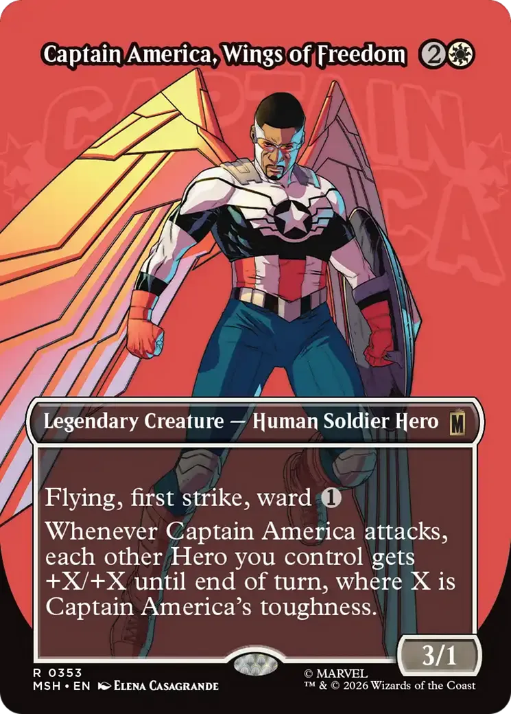 Captain America, Wings of Freedom — Marvel Super Heroes — Magic: The Gathering