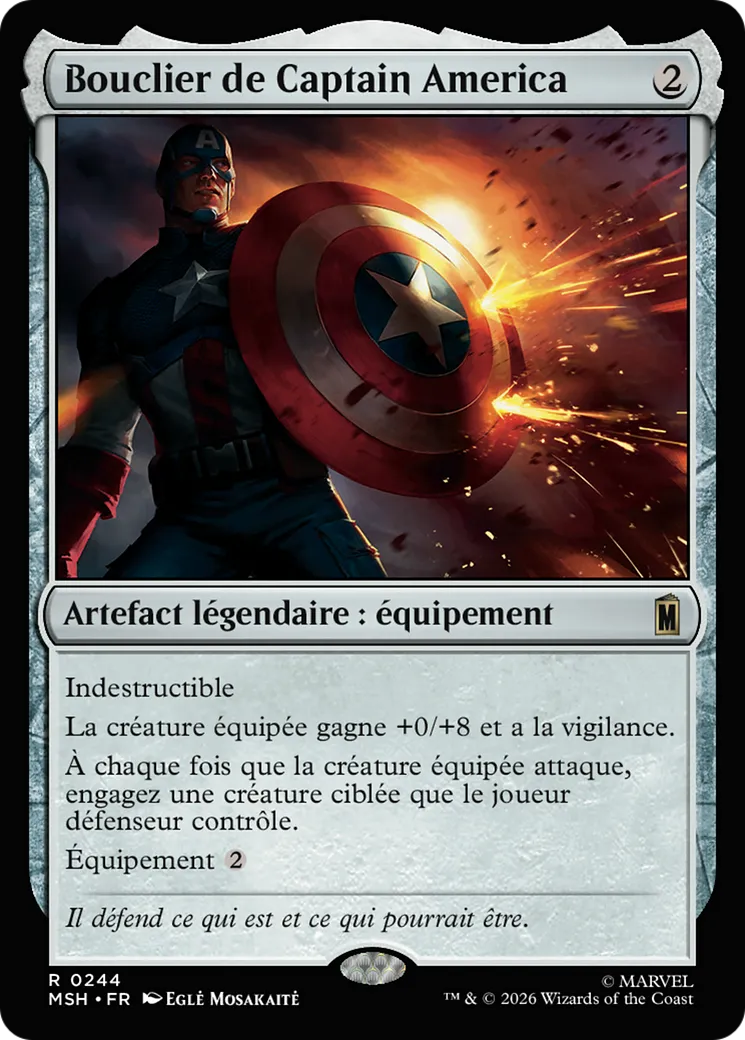 Bouclier de Captain America — Marvel Super Heroes — Magic: The Gathering