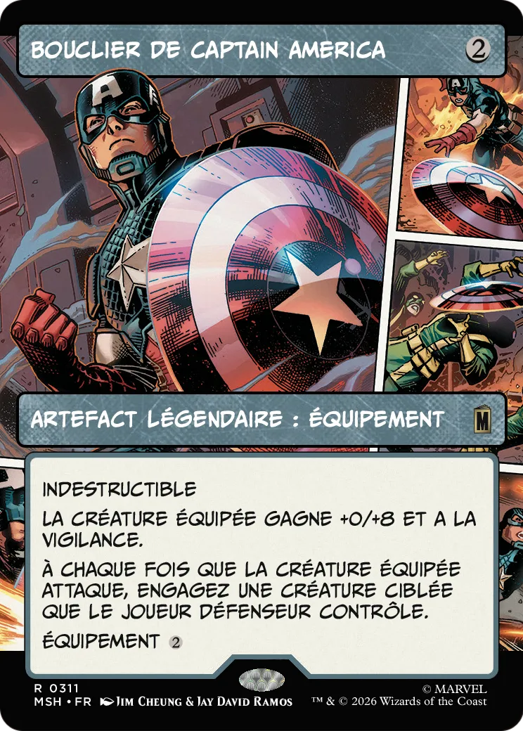 Bouclier de Captain America — Marvel Super Heroes — Magic: The Gathering