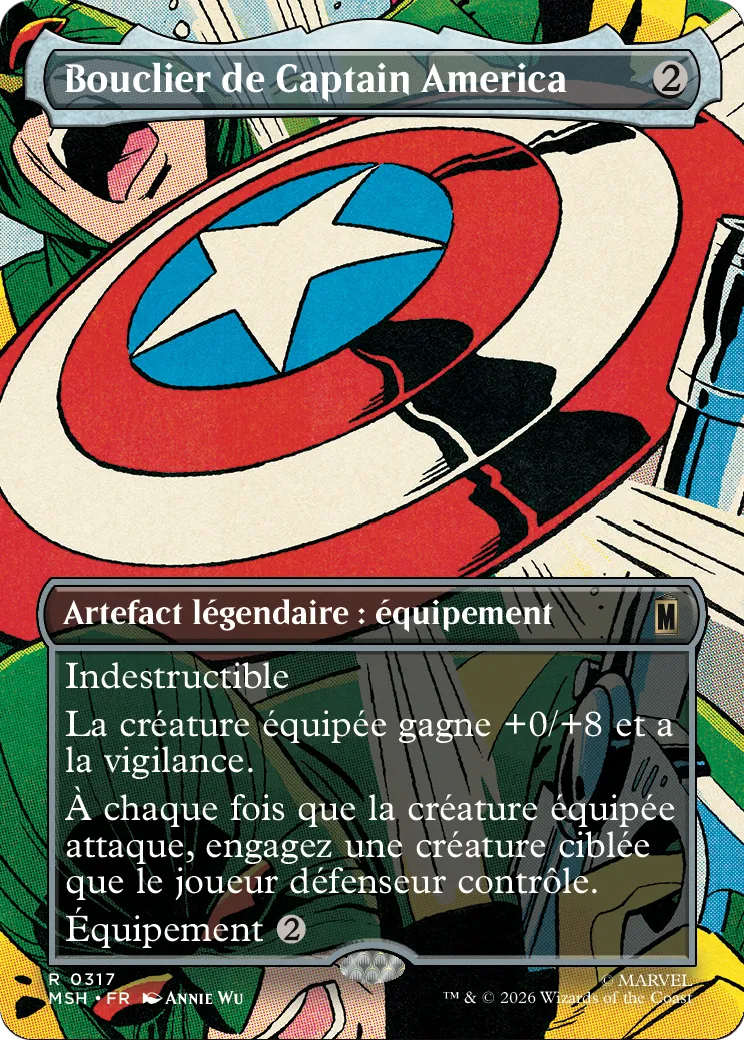 Bouclier de Captain America — Marvel Super Heroes — Magic: The Gathering
