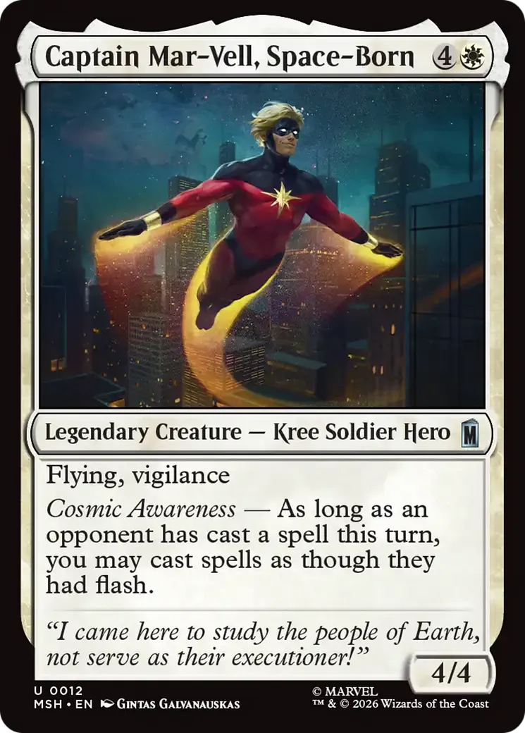 Captain Mar-Vell, Space-Born from Marvel Super Heroes - Magic: The Gathering